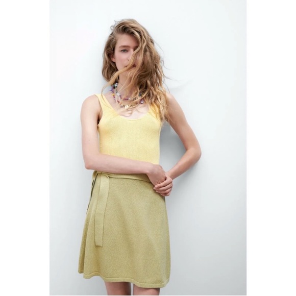 Zara Dresses & Skirts - Zara Knit Wrap Mini Skirt